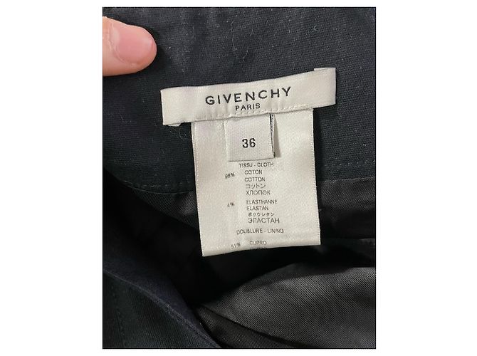 Givenchy Pencil Skirt in Black Cotton - view 3