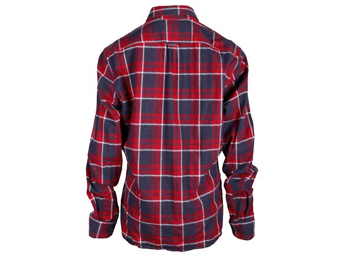 Camicia Hugo Boss a quadri Regular Fit in cotone Rosso - vista 3