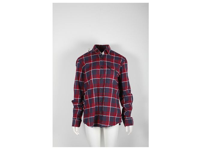 Camicia Hugo Boss a quadri Regular Fit in cotone Rosso - vista 6