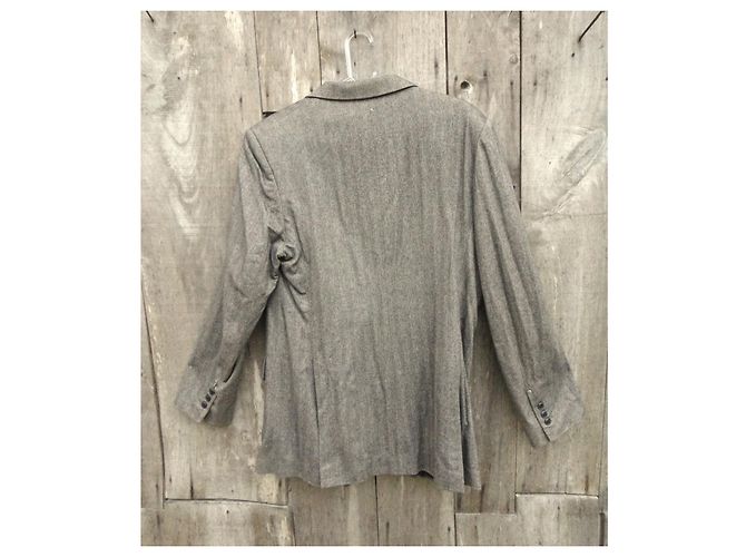 Autre Marque G Star Raw Jacke Grau Baumwolle Wolle - Ansicht 2