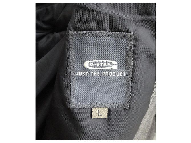Autre Marque G Star Raw Jacke Grau Baumwolle Wolle - Ansicht 4