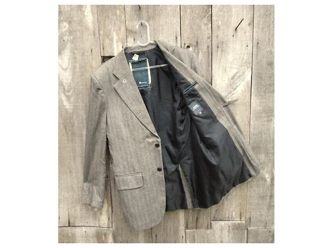 Autre Marque G Star Raw Jacke Grau Baumwolle Wolle - Ansicht 6