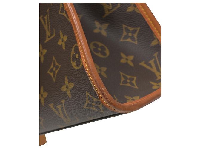 Sac porte-documents Louis Vuitton Beverly GM en toile enduite marron - vue 13