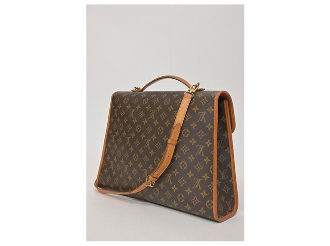 Sac porte-documents Louis Vuitton Beverly GM en toile enduite marron - vue 17