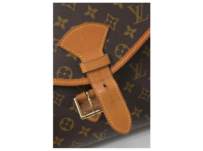 Sac porte-documents Louis Vuitton Beverly GM en toile enduite marron - vue 22
