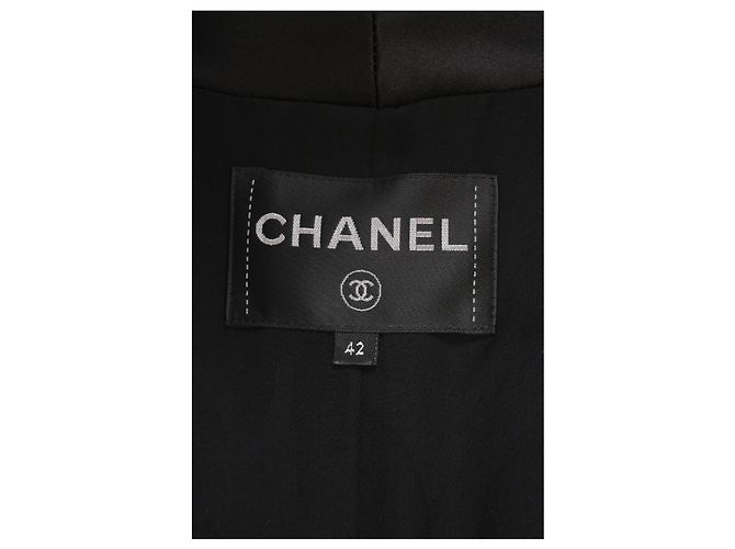 Chanel Single-Breasted Blazer in Deep Blue Wool - view 8