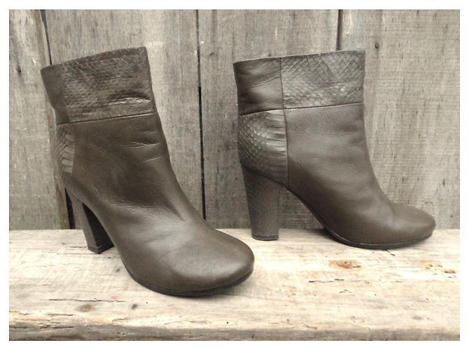 botines See By Chloé talla 39 Caqui - vista 3