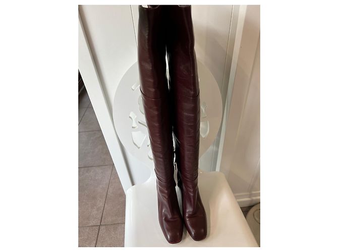 Botas altas Louis Vuitton Burdeos - vista 2