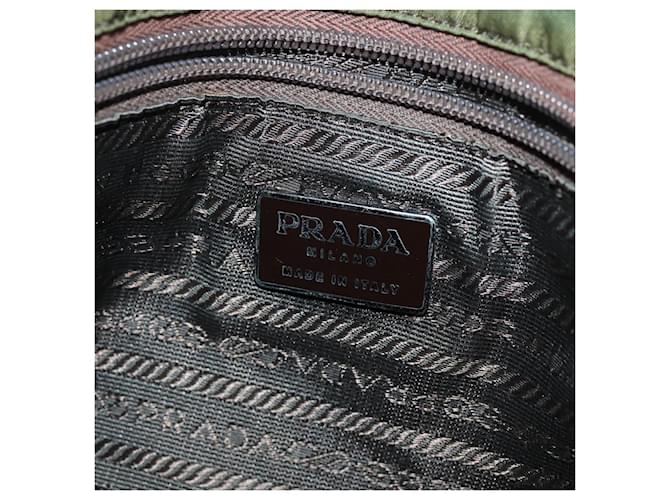 PRADA Borsa A Tracolla Nylon Khaki Auth 72009 Cachi - vista 18
