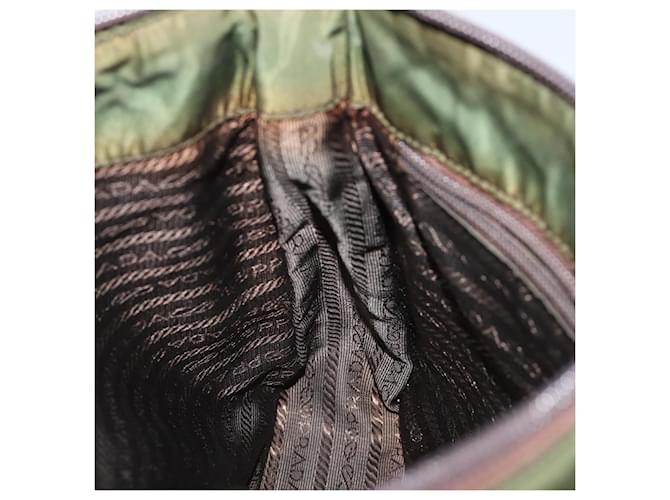PRADA Borsa A Tracolla Nylon Khaki Auth 72009 Cachi - vista 19