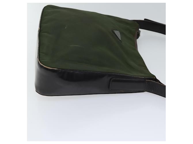 PRADA Borsa A Tracolla Nylon Khaki Auth 72009 Cachi - vista 3