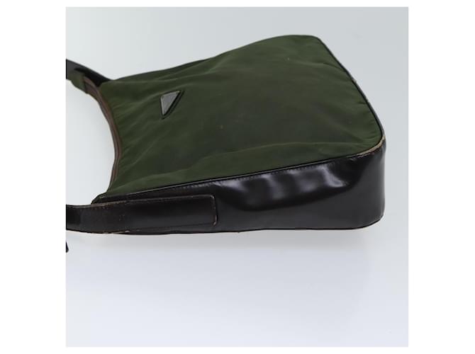 PRADA Borsa A Tracolla Nylon Khaki Auth 72009 Cachi - vista 4