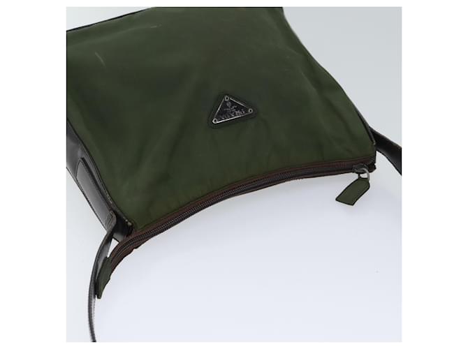 PRADA Borsa A Tracolla Nylon Khaki Auth 72009 Cachi - vista 6