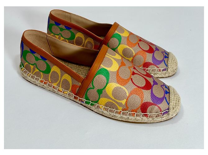 Coach Espadrilles Leather Multi Color Size 39 Multiple colors - view 2