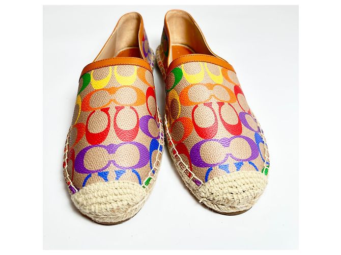 Coach Espadrilles Leather Multi Color Size 39 Multiple colors - view 3