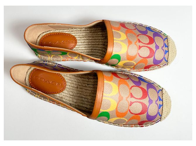 Coach Espadrilles Leather Multi Color Size 39 Multiple colors - view 4