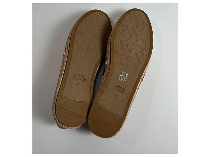 Coach Espadrilles Leather Multi Color Size 39 Multiple colors - view 6