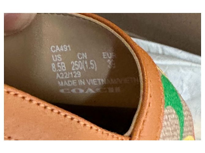 Coach Espadrilles Leather Multi Color Size 39 Multiple colors - view 7