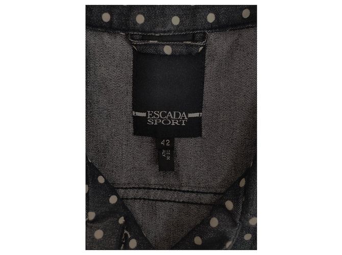 Escada Sport Veste sans manches à pois bleu beige - vue 6