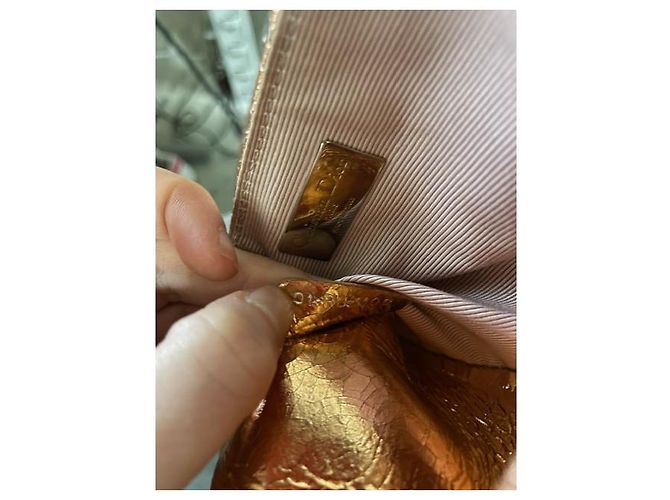 Zaino Dior Stardust in pelle dorata Metallico - vista 12