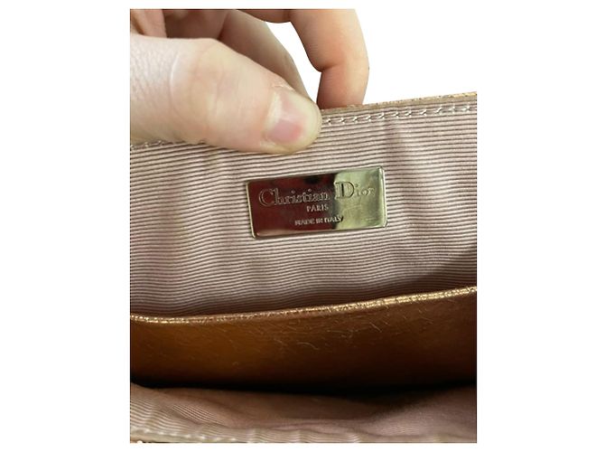 Zaino Dior Stardust in pelle dorata Metallico - vista 5