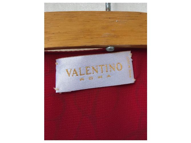 Vestido Valentino de seda rojo Roja - vista 2