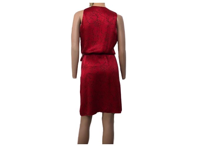 Vestido Valentino de seda rojo Roja - vista 4
