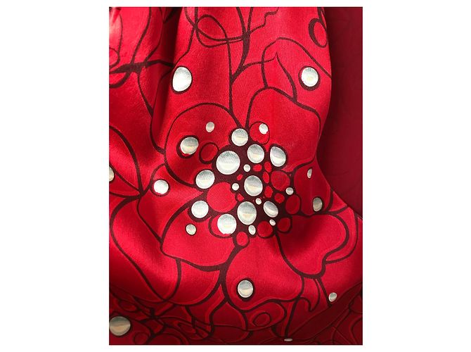 Vestido Valentino de seda rojo Roja - vista 7