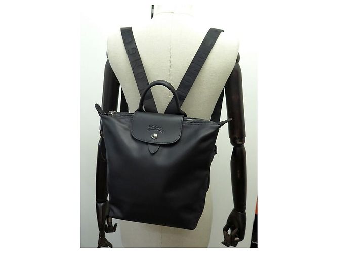 NEW LONGCHAMP S LE PLIAGE XTRA BACKPACK 10209987001 BLACK LEATHER BACKPACK - view 8