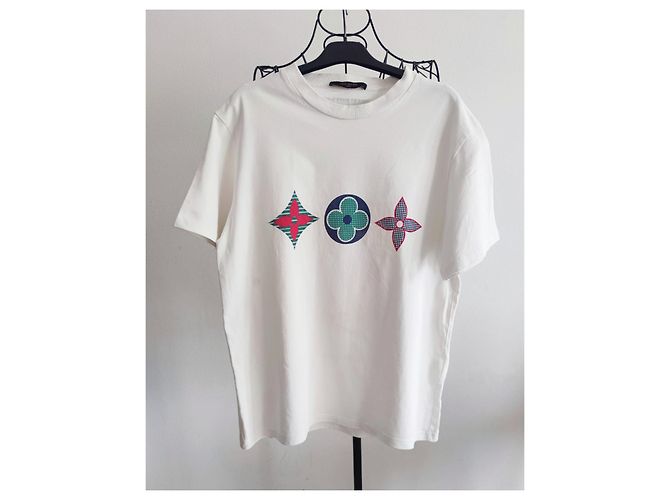 T-shirt Louis Vuitton bianco in cotone - vista 2