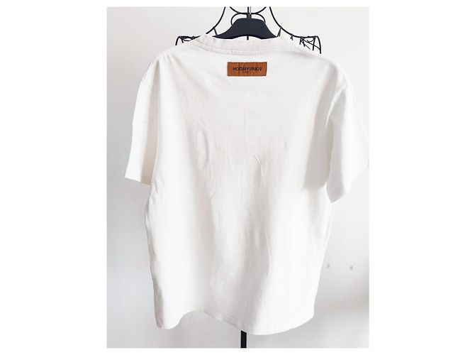 T-shirt Louis Vuitton bianco in cotone - vista 4