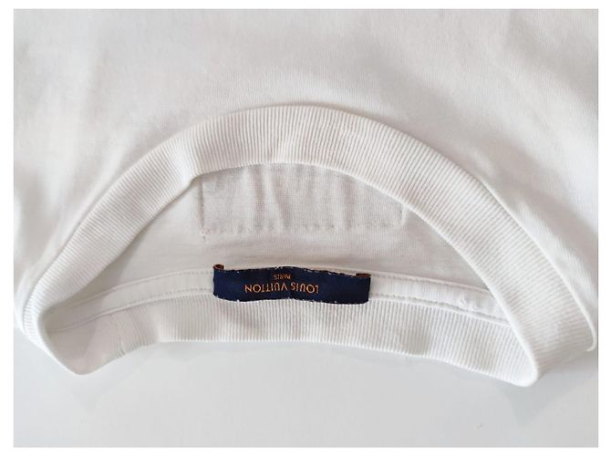 T-shirt Louis Vuitton bianco in cotone - vista 5
