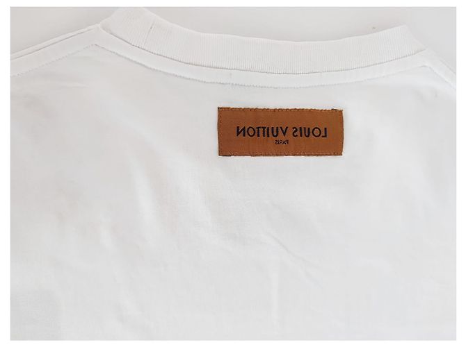 T-shirt Louis Vuitton bianco in cotone - vista 7
