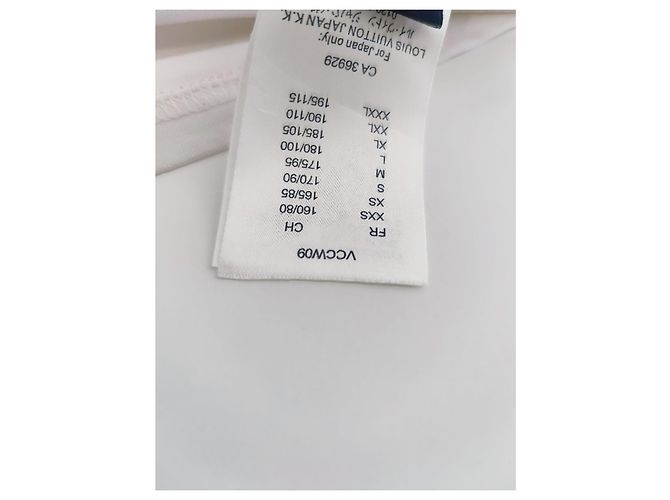 T-shirt Louis Vuitton bianco in cotone - vista 9