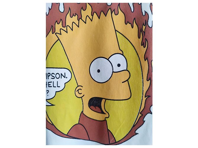 Camiseta Loewe Off White The Simpsons de algodón Blanco - vista 7