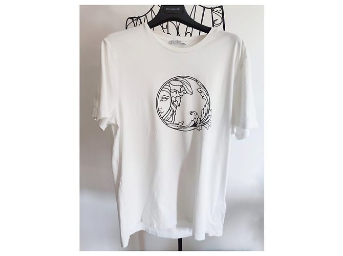 Maglietta bianca in cotone Gianni Versace Bianco - vista 2