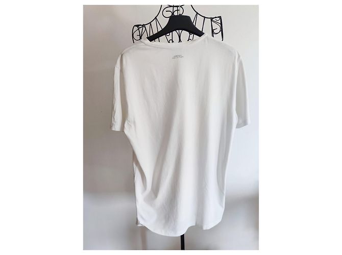 Maglietta bianca in cotone Gianni Versace Bianco - vista 5