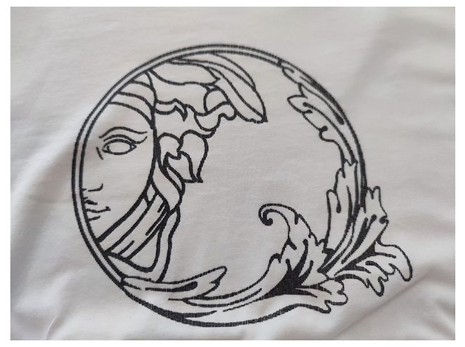 Maglietta bianca in cotone Gianni Versace Bianco - vista 7