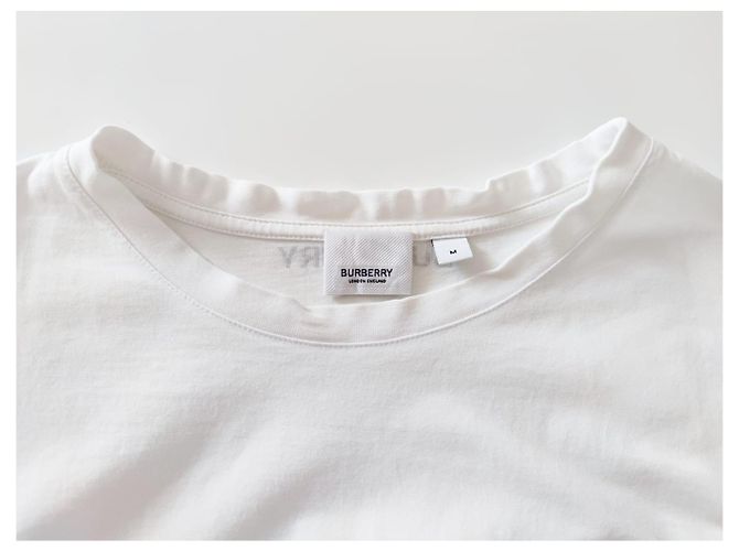 T-shirt Burberry Monster bianca in cotone Bianco - vista 10