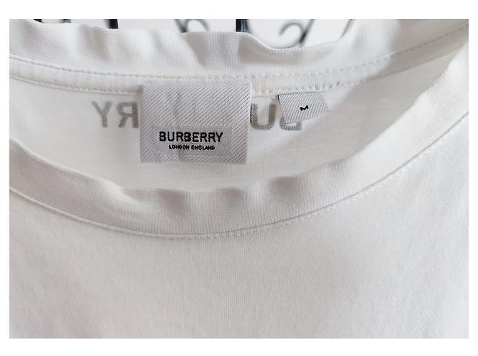 T-shirt Burberry Monster bianca in cotone Bianco - vista 11