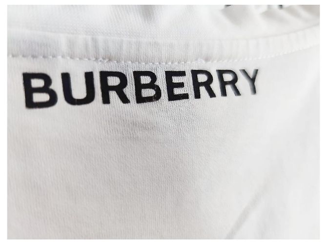 T-shirt Burberry Monster bianca in cotone Bianco - vista 12
