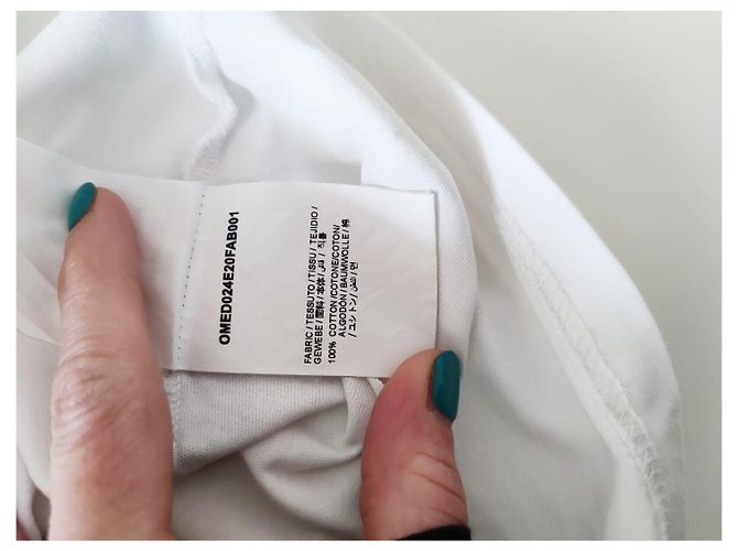 Camiseta Off White blanca de algodón Blanco - vista 3