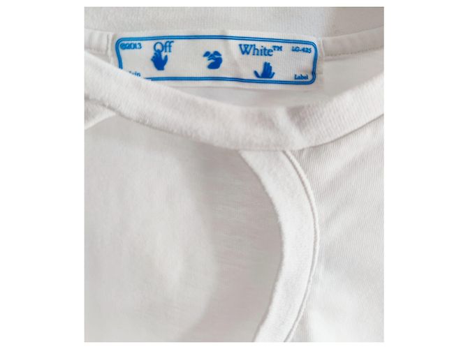 Camiseta Off White blanca de algodón Blanco - vista 7