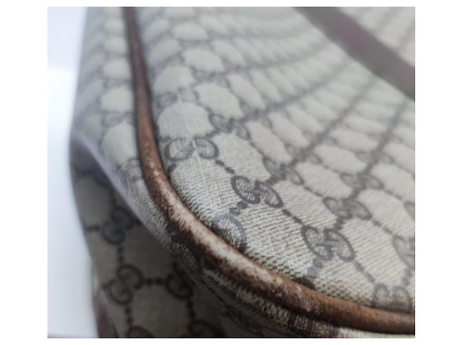 Valigia Gucci in pelle marrone - vista 10