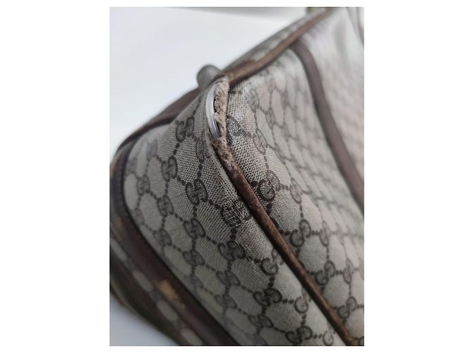 Valigia Gucci in pelle marrone - vista 11