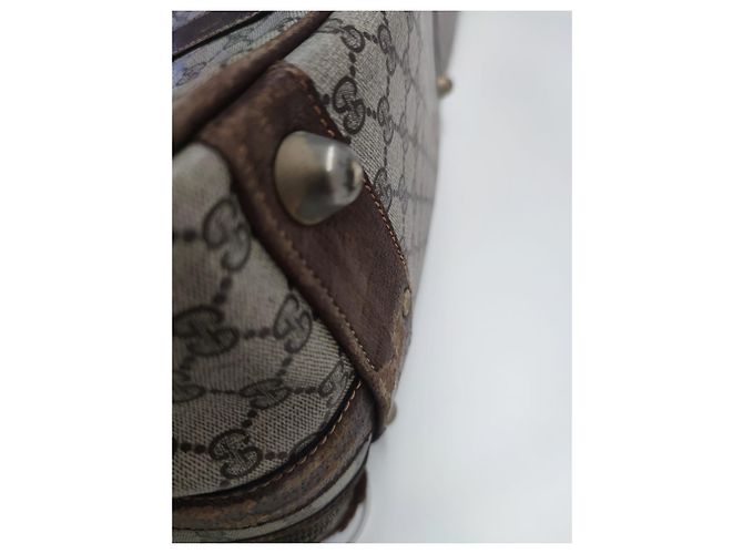 Valigia Gucci in pelle marrone - vista 12