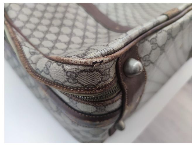 Valigia Gucci in pelle marrone - vista 16