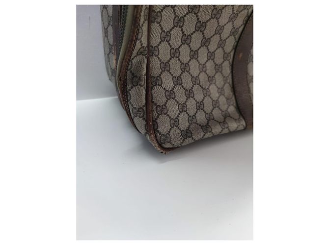 Valigia Gucci in pelle marrone - vista 17