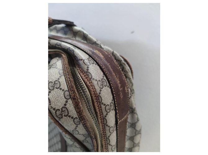 Valigia Gucci in pelle marrone - vista 20