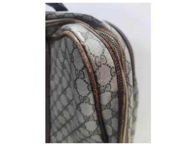 Valigia Gucci in pelle marrone - vista 21